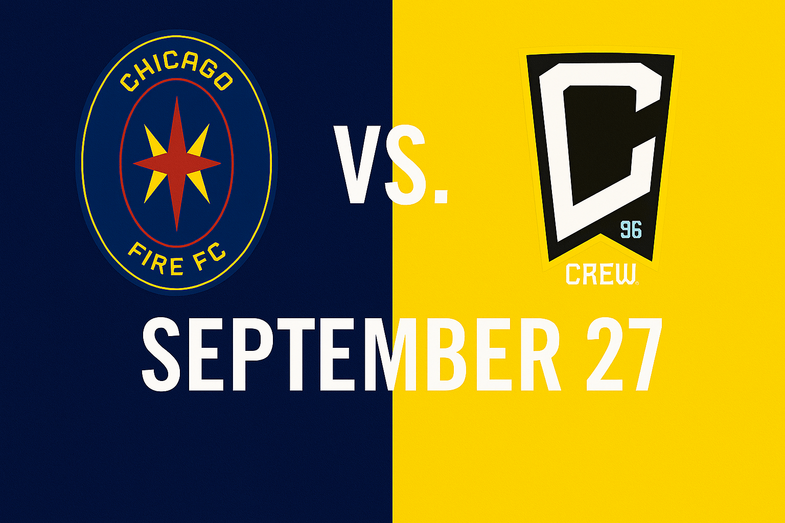 Fire FC vs Columbus Crew Soccer Game September 27