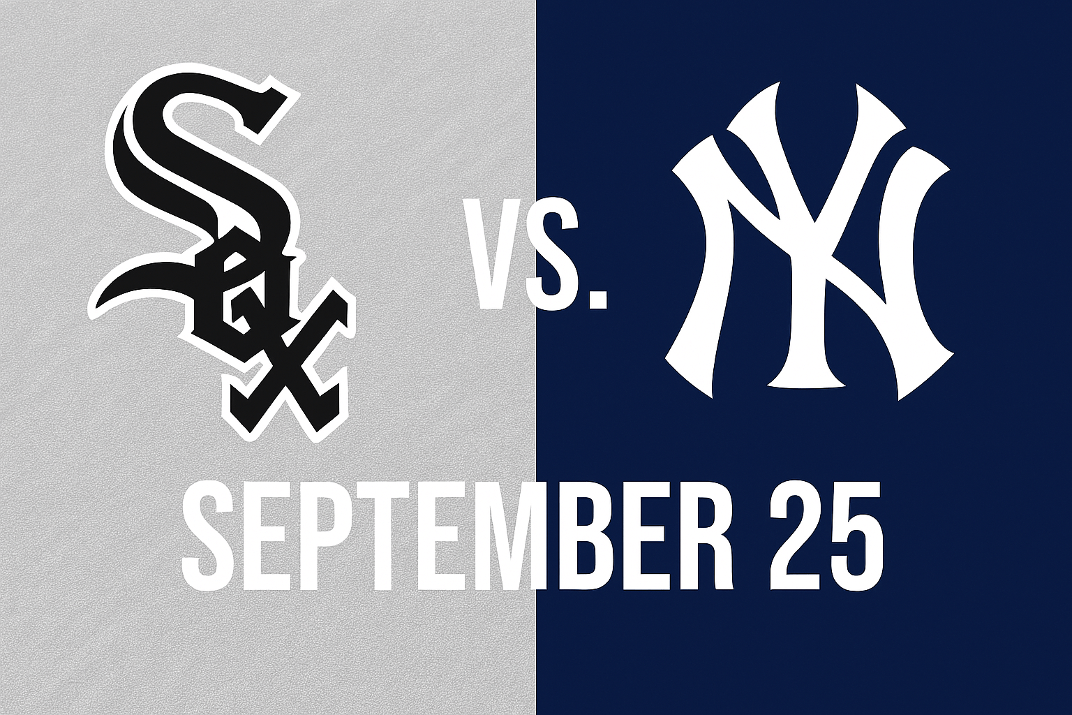 White Sox vs Yankees Game September 25