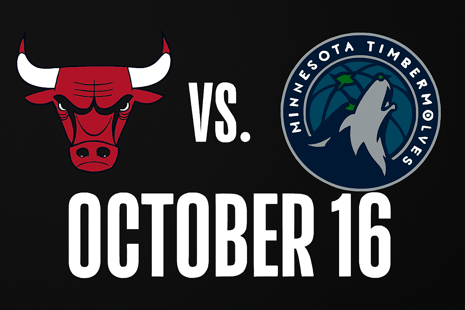 Bulls vs timberwovles october 16