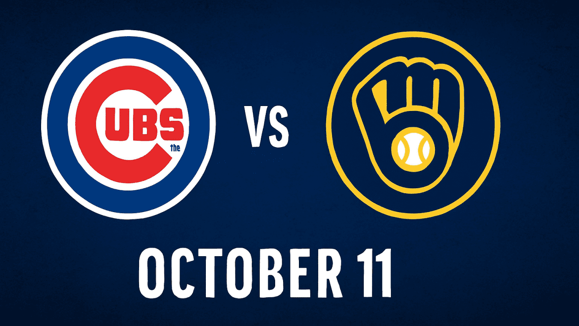 Cubs vs. Brewers Game October 11
