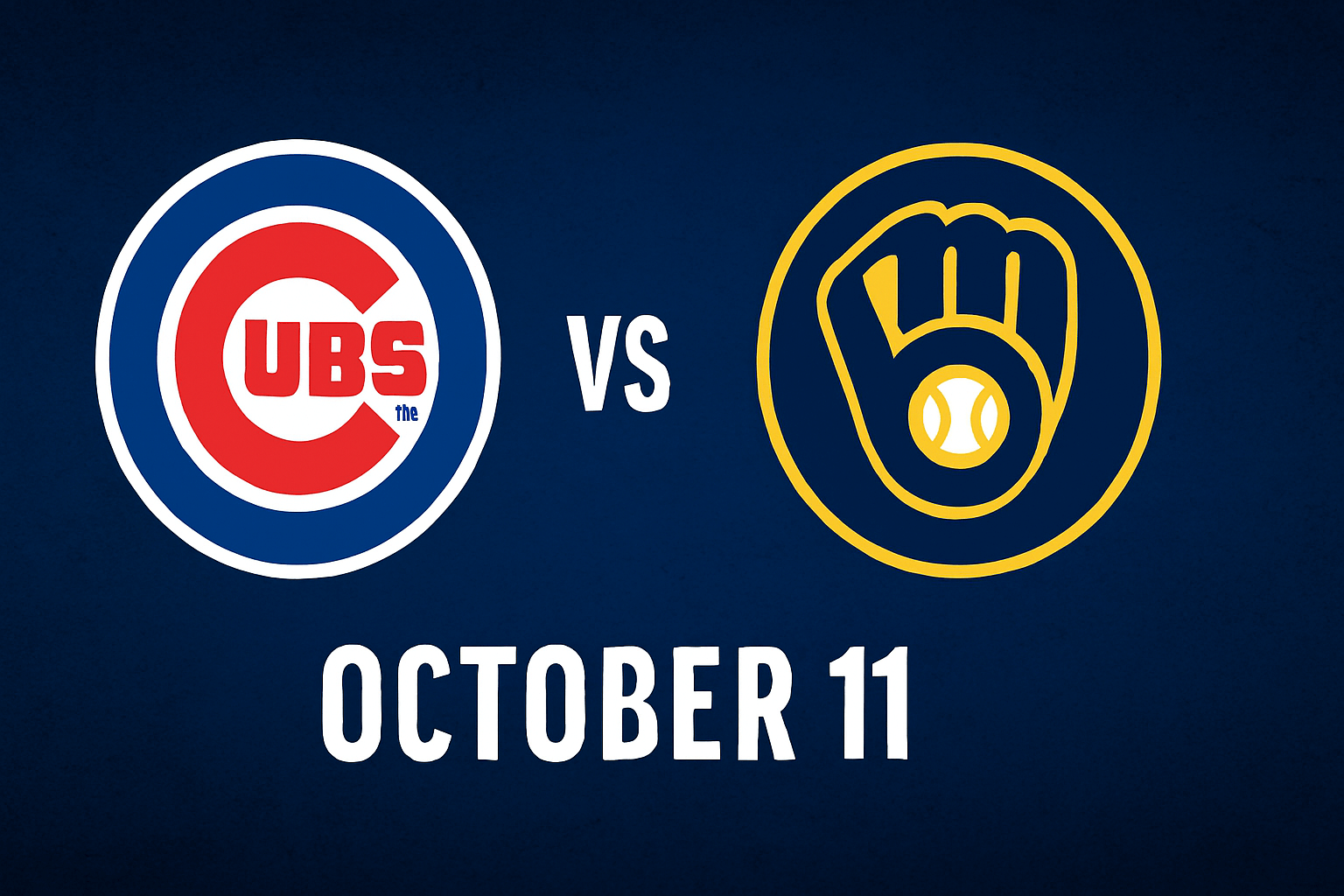 Cubs vs. Brewers Game October 11