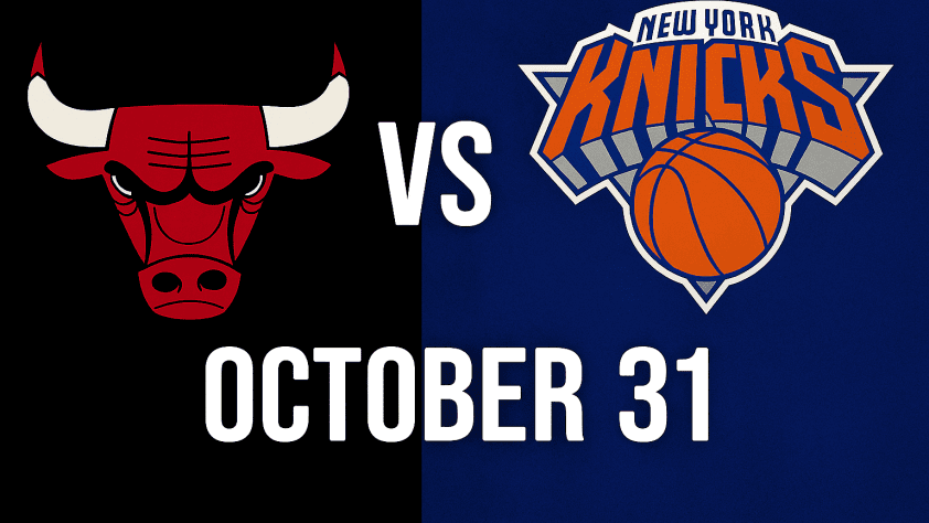 NBA game Bulls vs. Knicks October 31