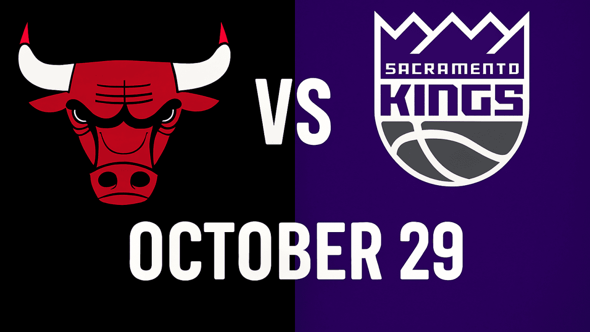 NBA game Chicago Bulls vs Kings October 29