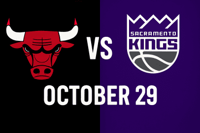 NBA game Chicago Bulls vs Kings October 29