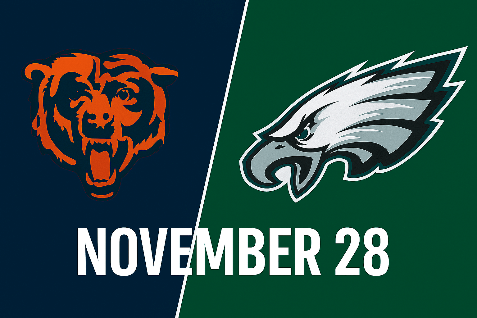 Bears vs Eagles November 28