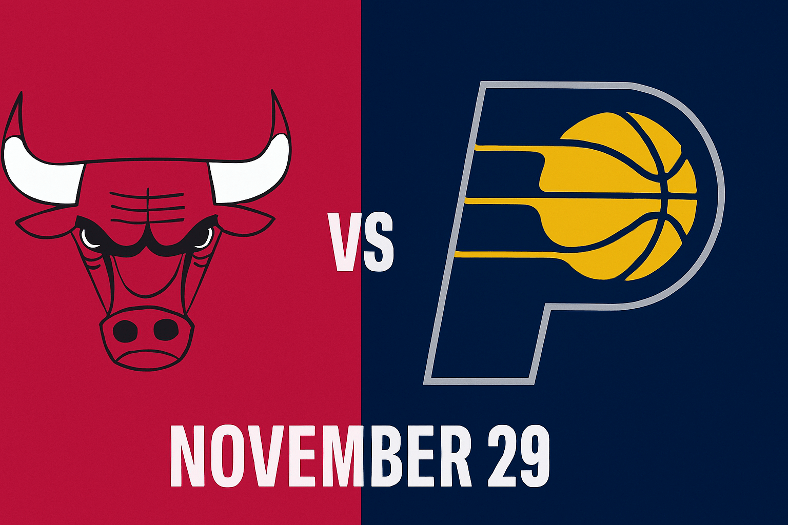 Bulls vs Pacers November 29
