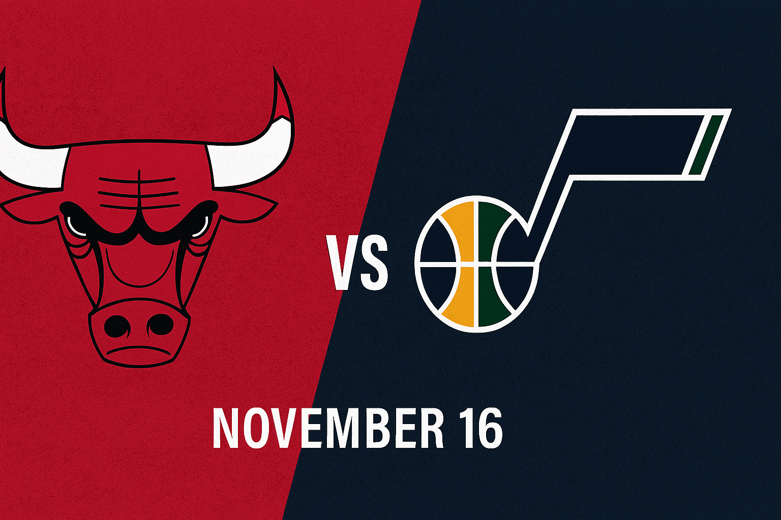 Bulls vs. Jazz November 16