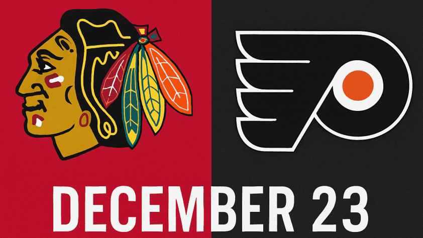 Blackhawks vs Flyers December 23