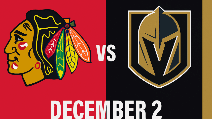 Blackhawks vs Golden Knights December 2