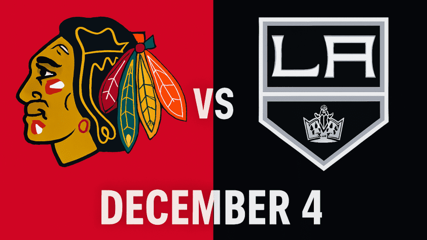 Blackhawks vs Kings December 4