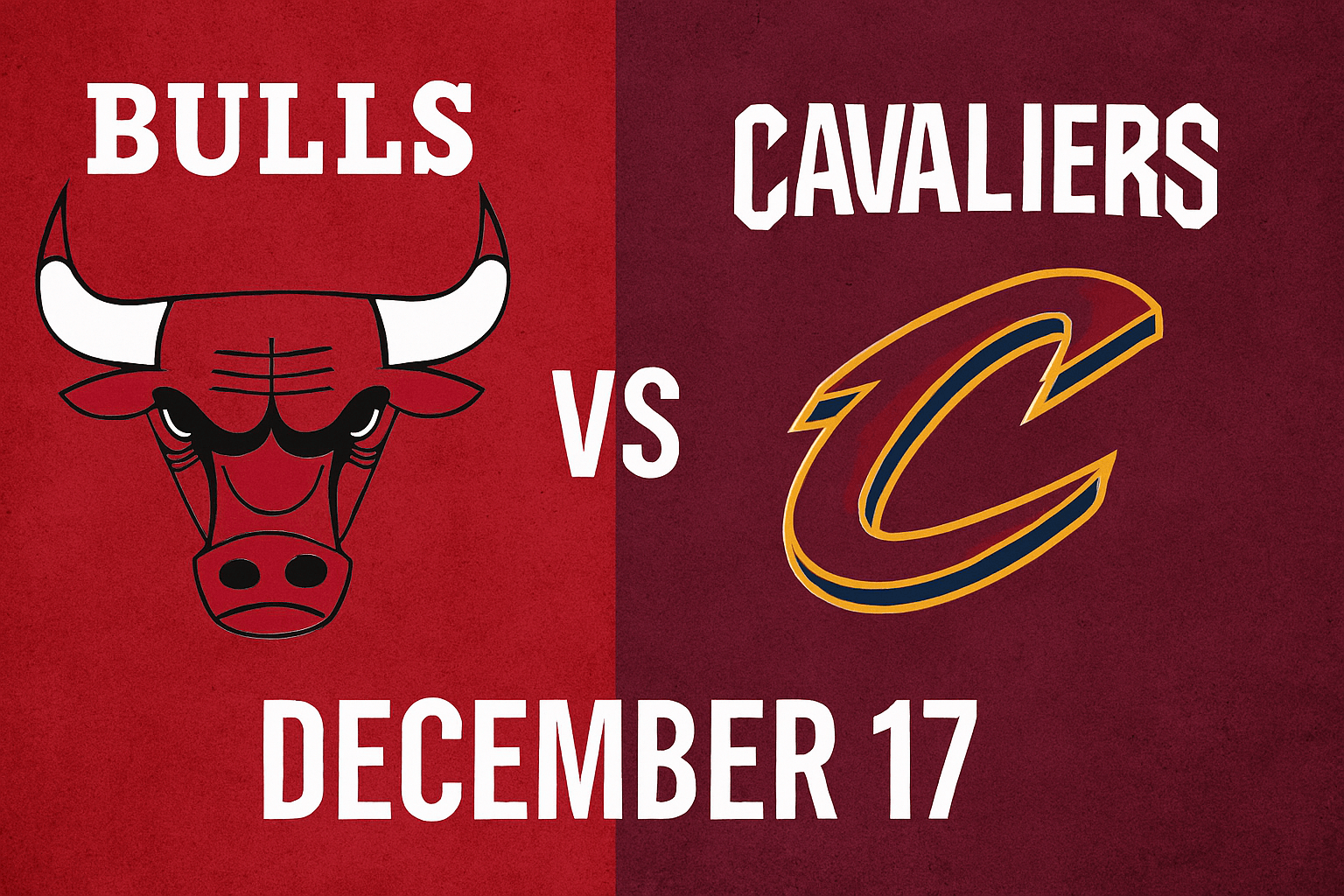 Bulls vs Cavaliers December 17