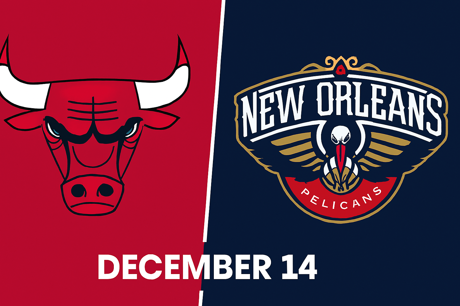 Bulls vs Pelicans December 14
