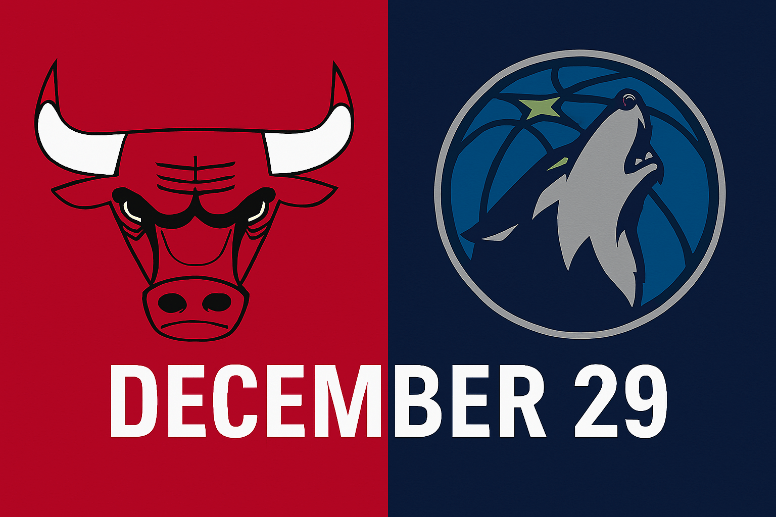 Bulls vs Timberwolves December 29