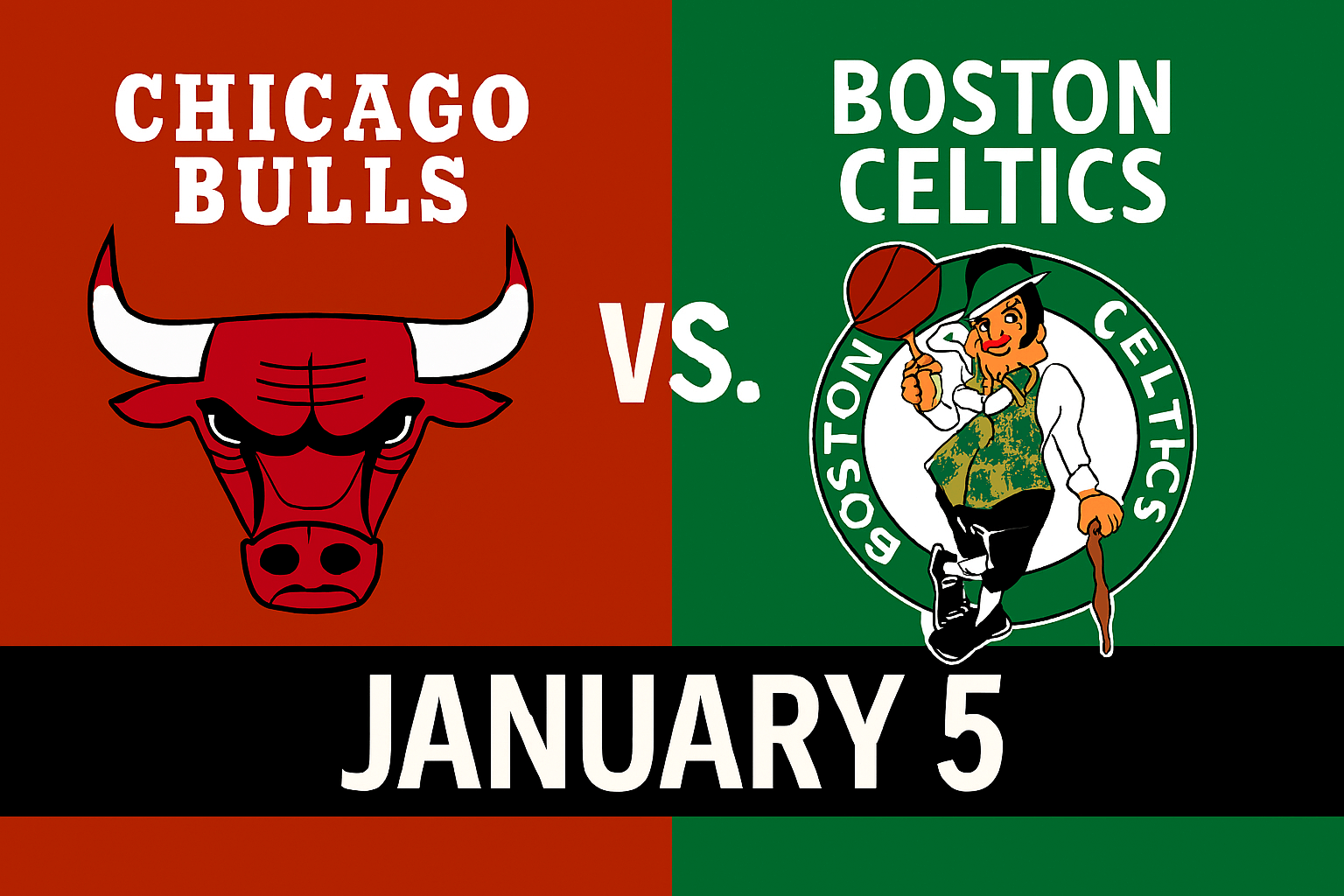 Bulls vs Celtics January 5
