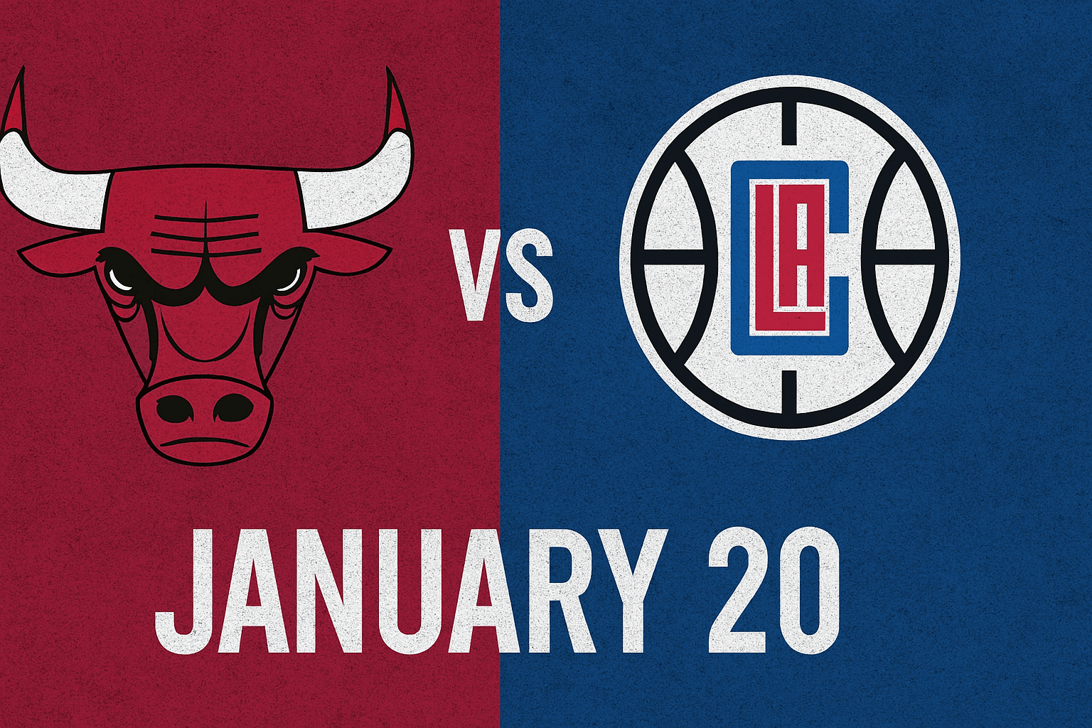 Bulls vs Clippers January 20