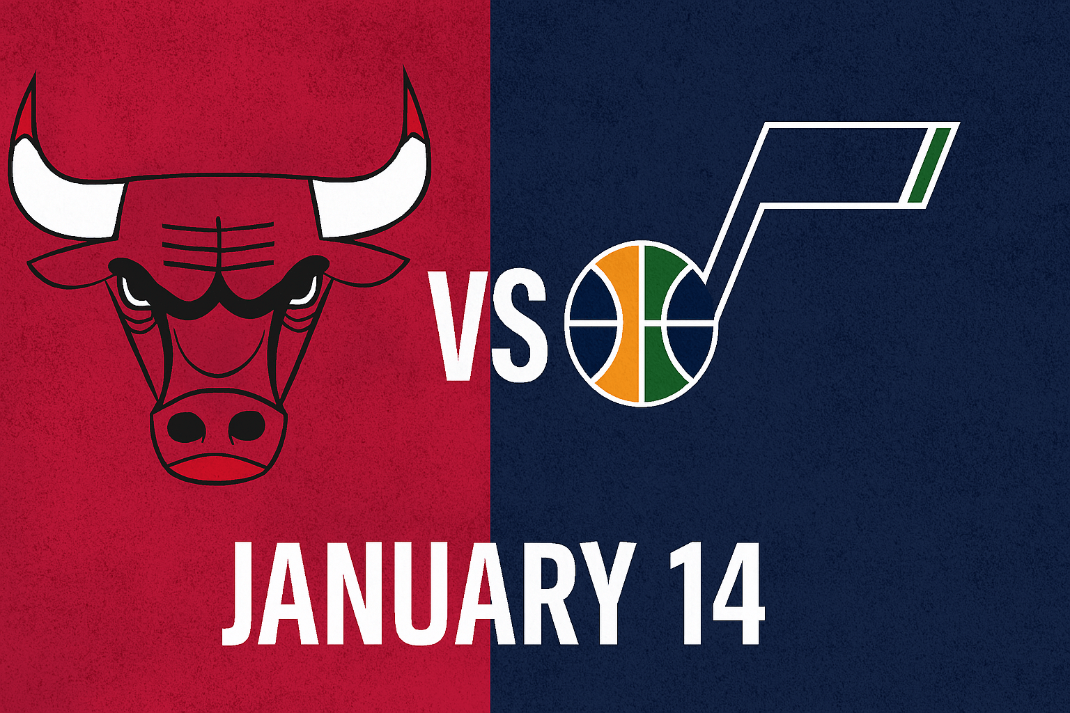 Bulls vs Jazz January 14