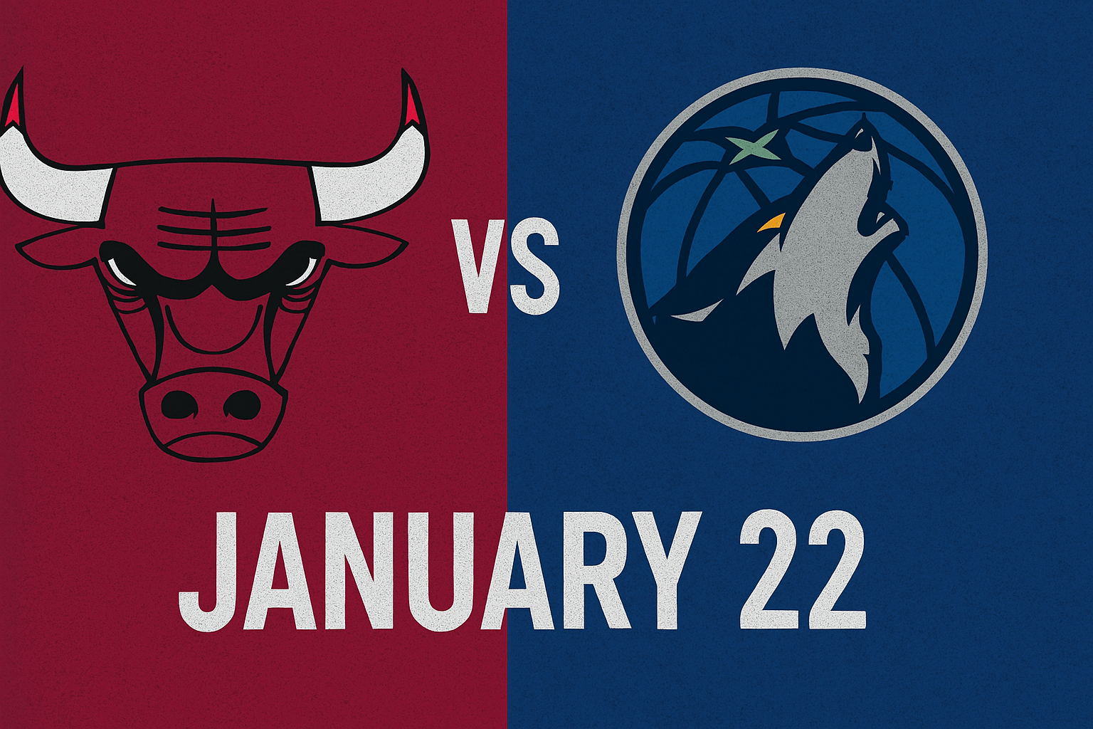 Bulls vs Timberwolves January 22