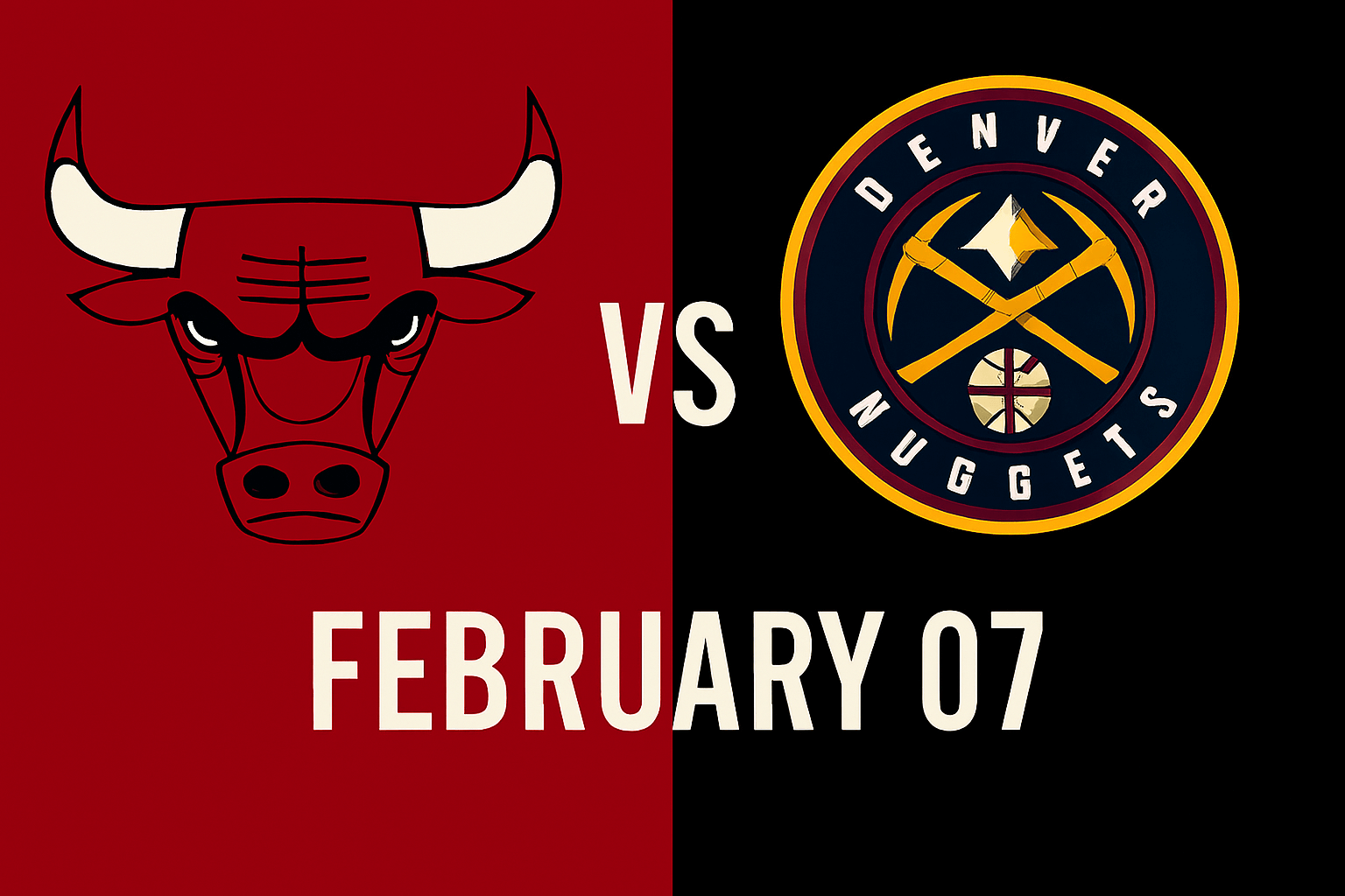 Bulls vs Nuggets February 7
