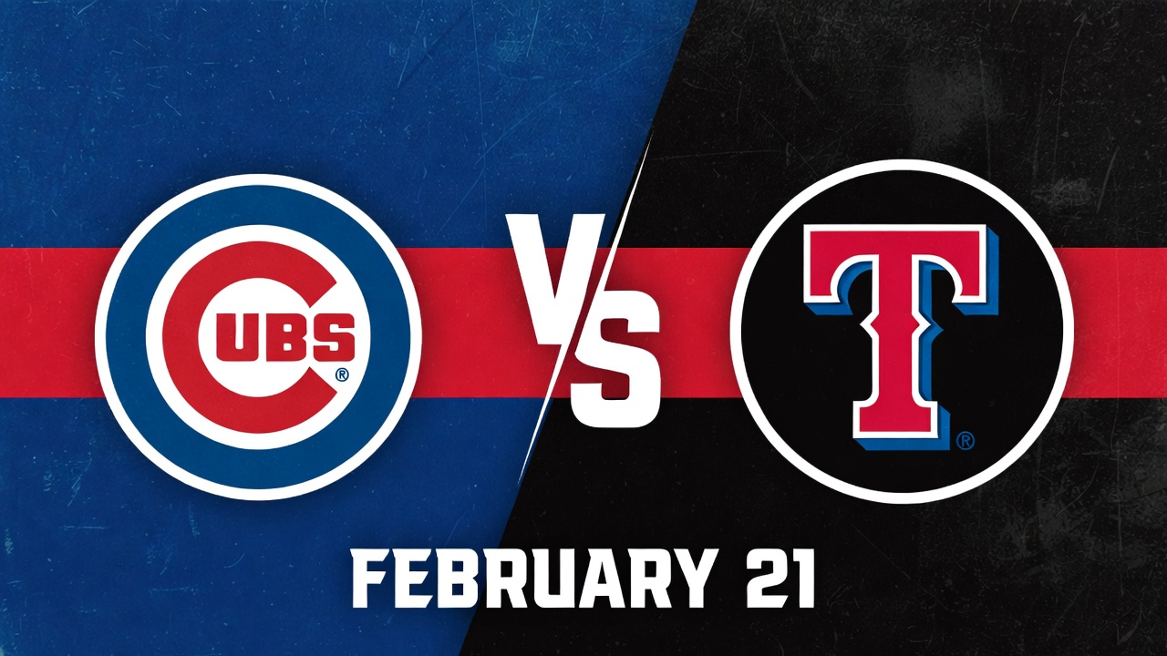 Cubs vs Texas Rangers February 21