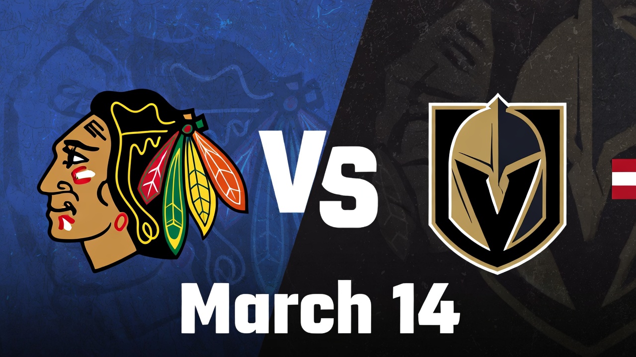 Blackhawks vs Golden Knights March 14