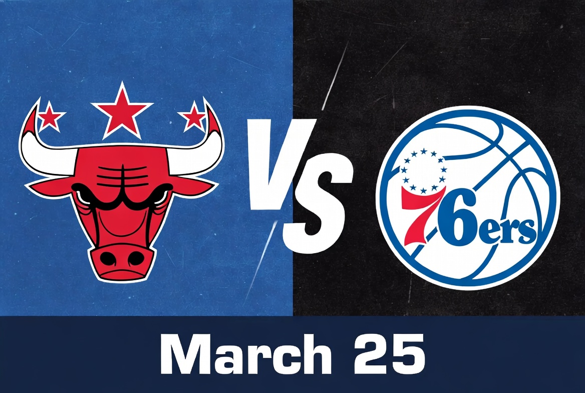Bulls vs 76ers March 25