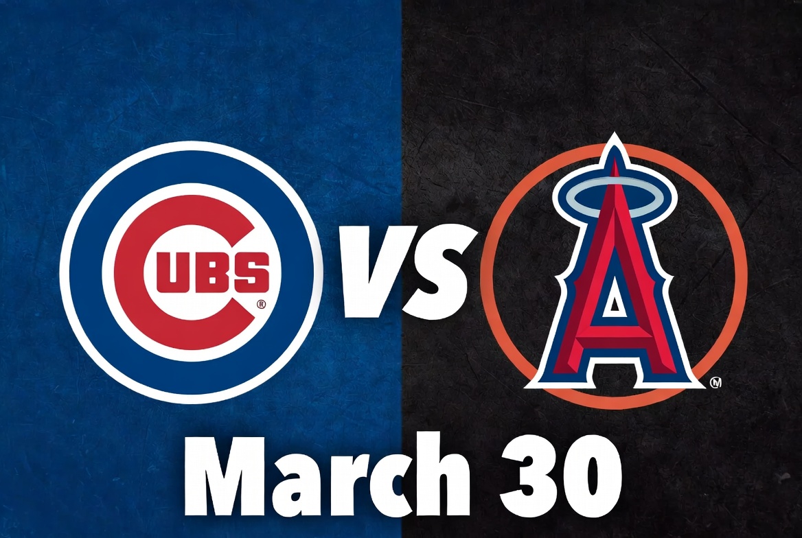 Cubs vs Angels March 30