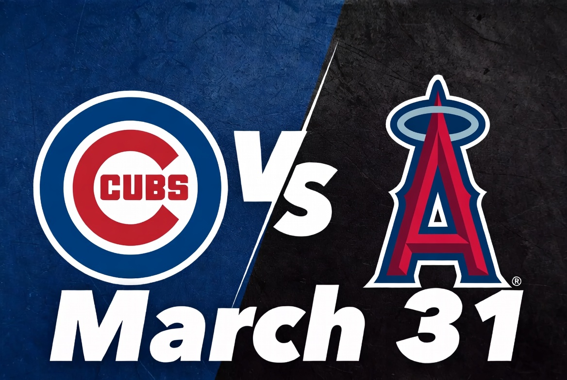 Cubs vs Angels March 31
