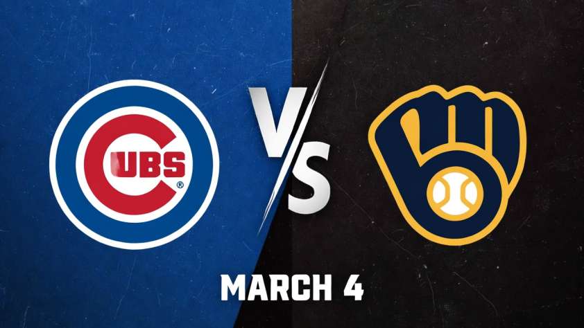 Cubs vs Brewers March 4