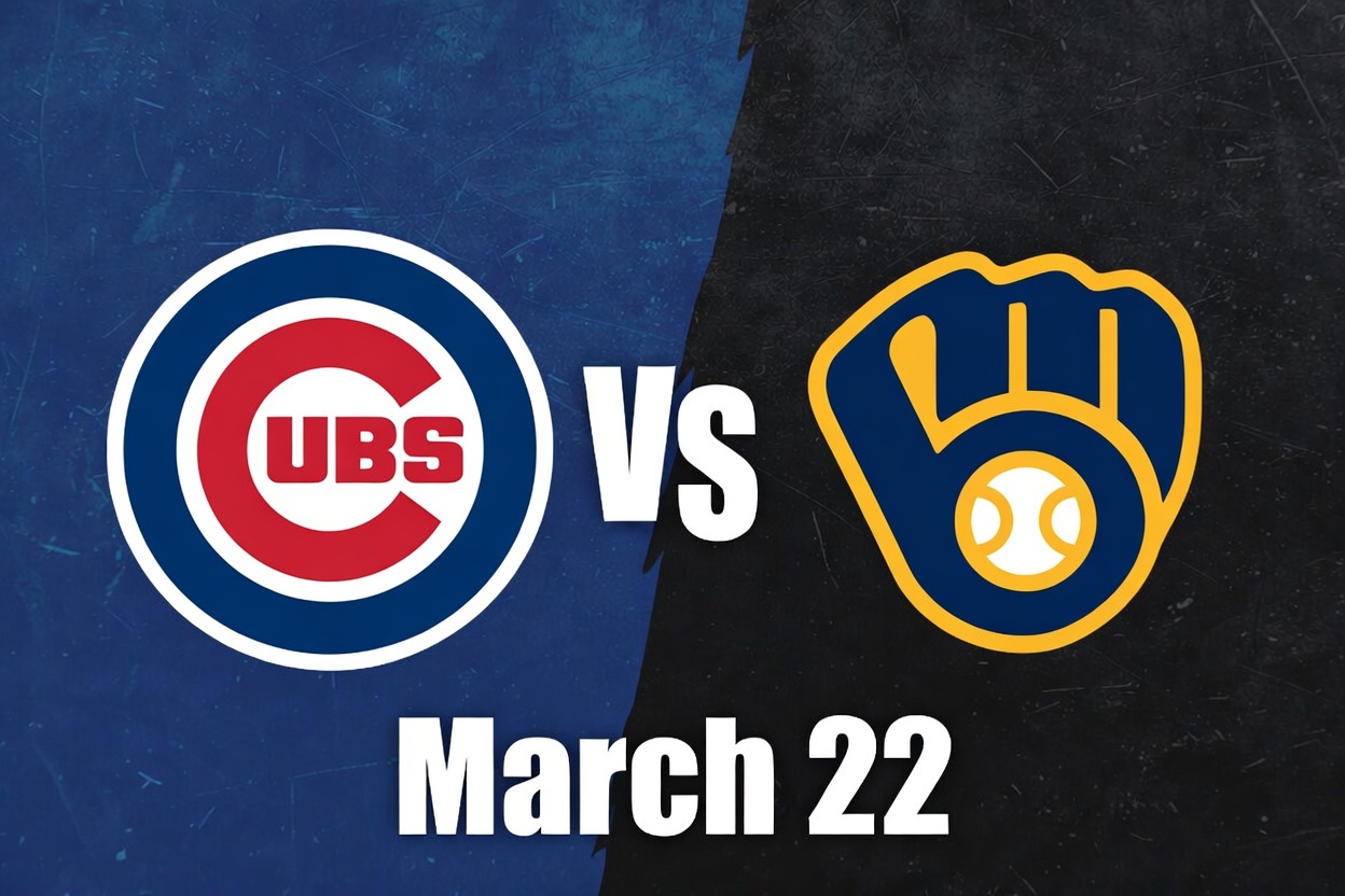 Cubs vs Brewers Spring Training March 22