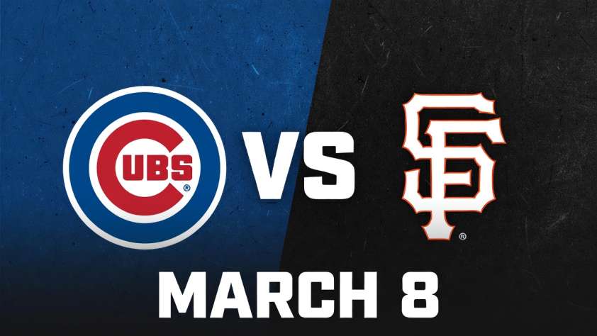 Cubs vs Giants March 8 Spring Training Match