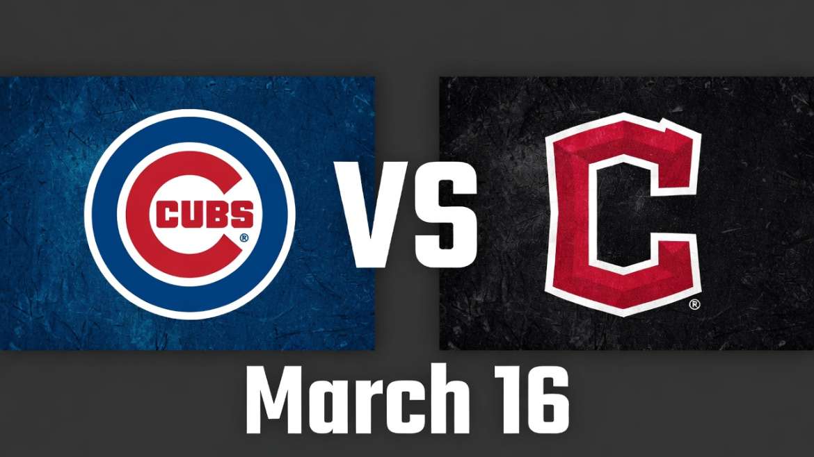 Cubs vs Guardians Spring Training March 16