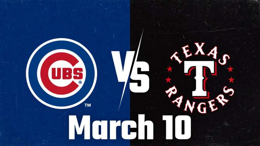 Cubs vs Rangers Spring Training March 10