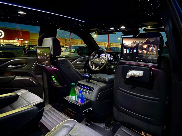 interior of a modern car