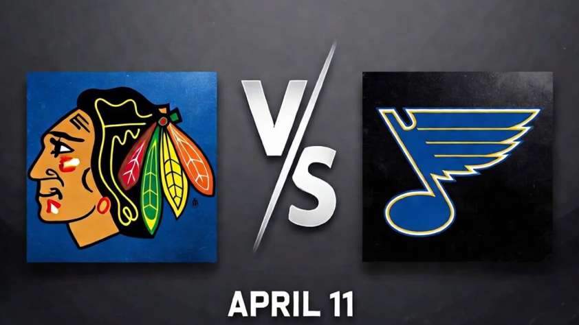 Blackhawks vs Blues April 11