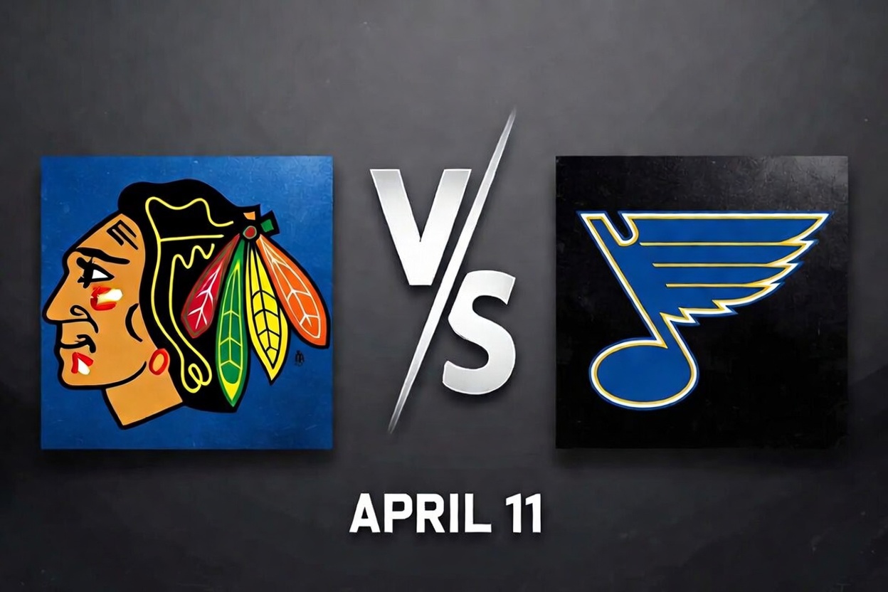 Blackhawks vs Blues April 11