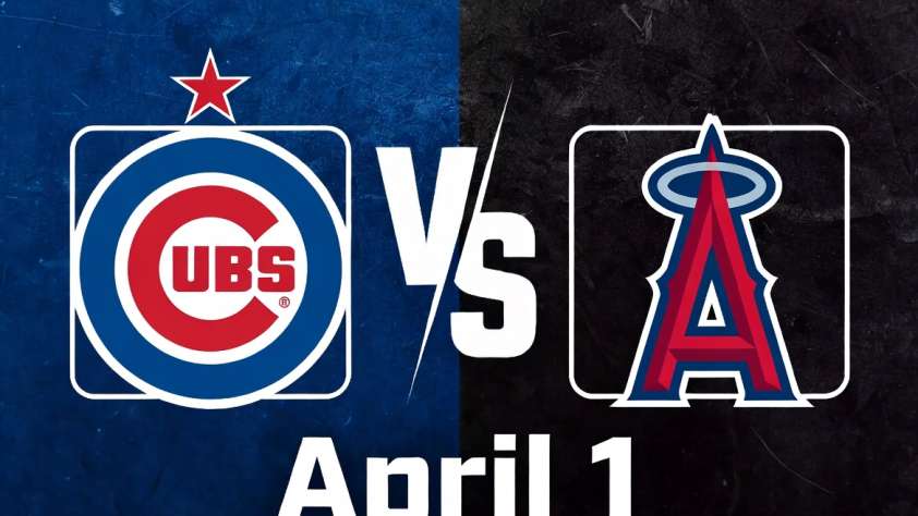Cubs vs Angels April 1