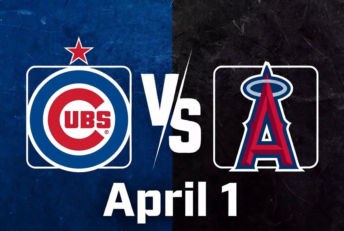 Cubs vs Angels April 1