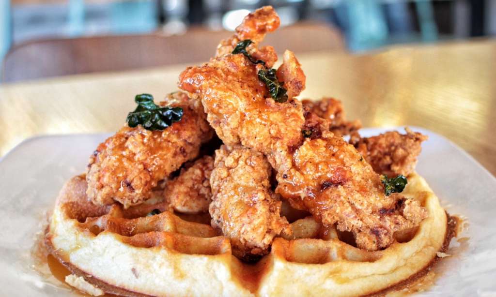 chicken and waffles