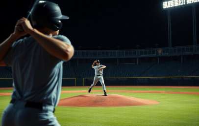 Baseball Players in action