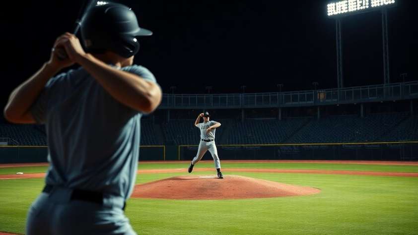 Baseball Players in action