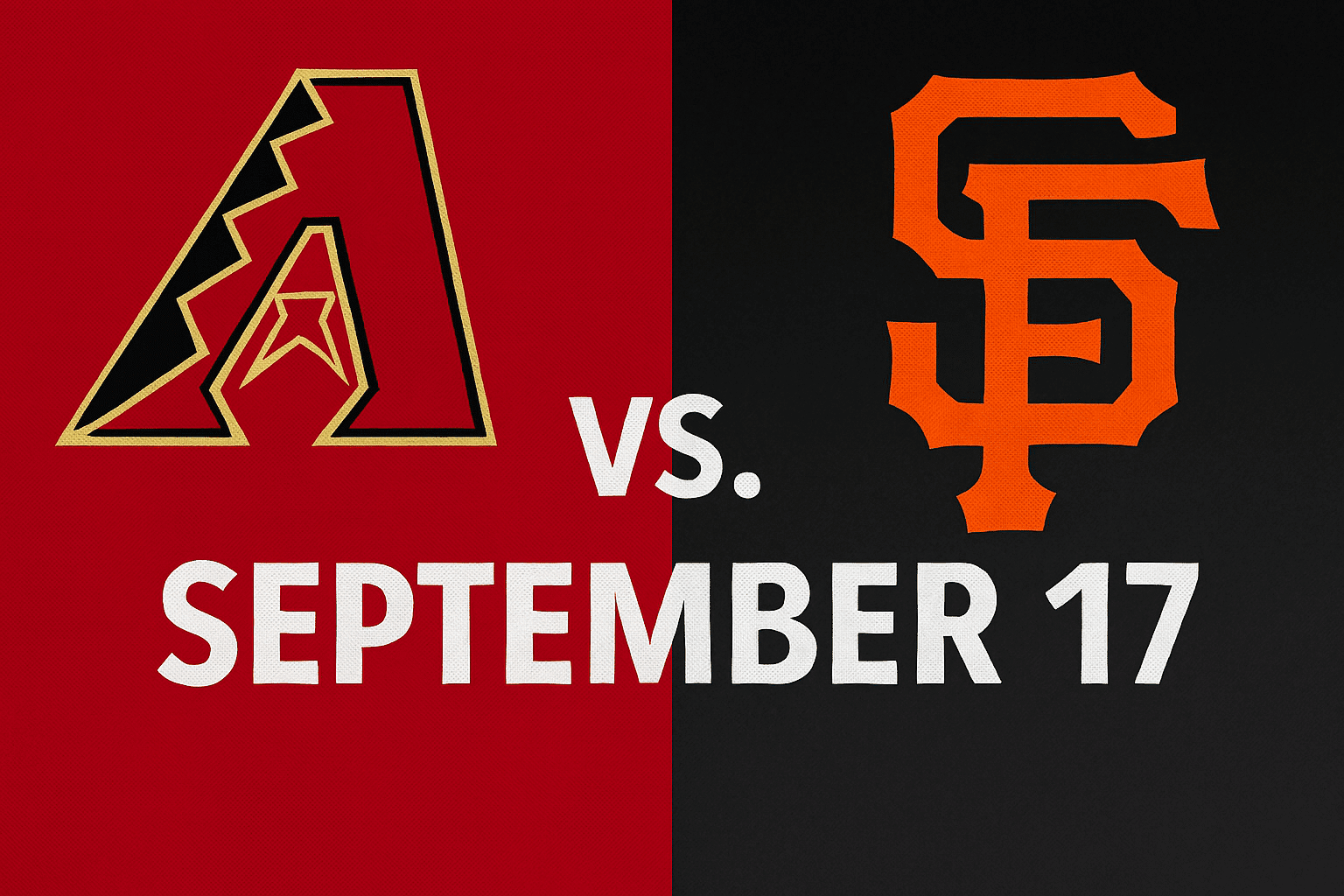 Diamondbacks vs Giants game September 17