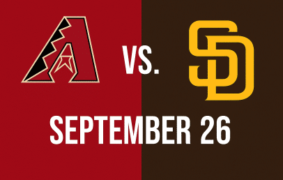 Diamondbacks vs Padres Baseball Game September 26