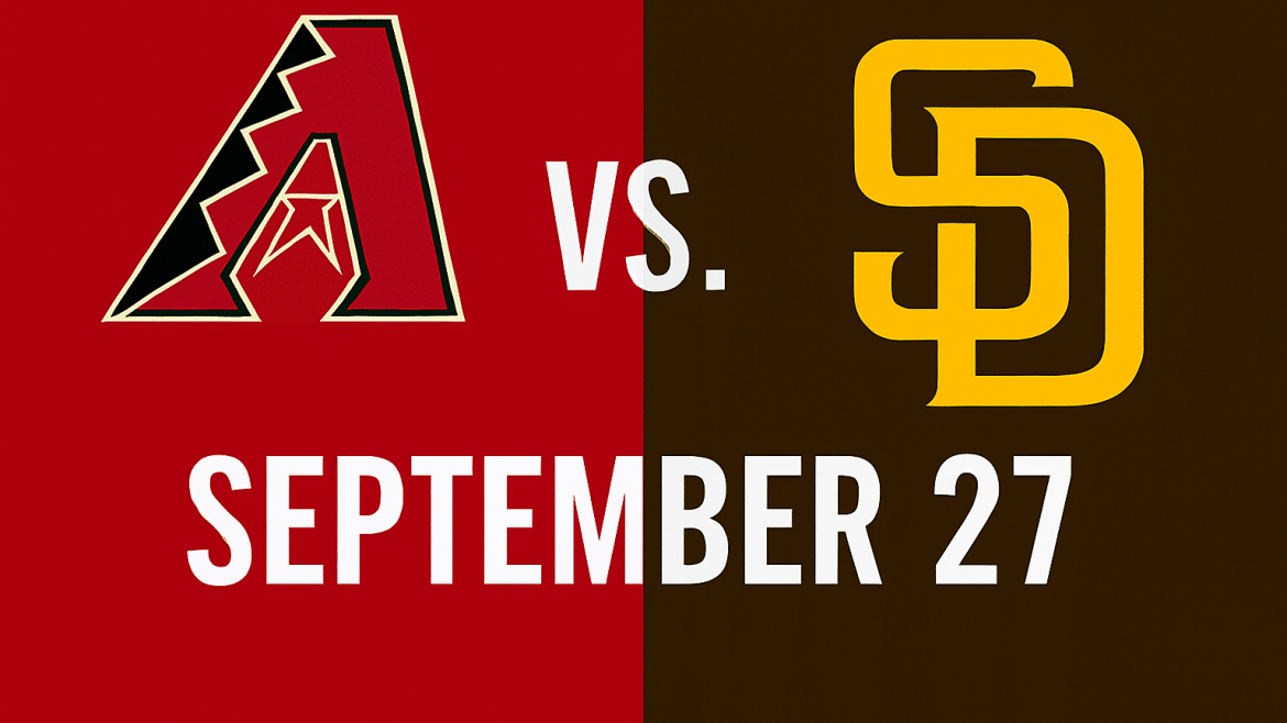 Diamondbacks vs Padres Baseball Game September 27