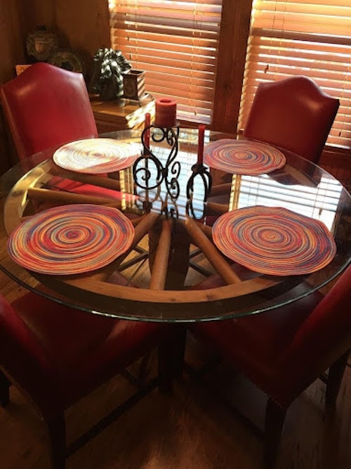 Round Clear Tempered Glass Tables