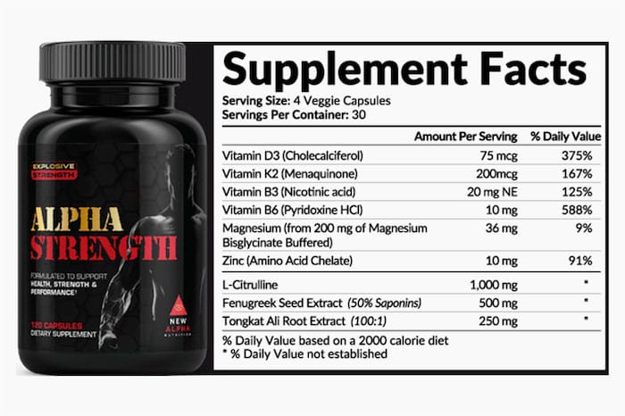 Alpha Strength Reviews (New Alpha Nutrition) Real Male Enhancement Testo Booster?