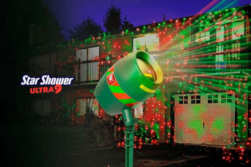 Star Shower Ultra 9 Reviews Fast Easy Laser Christmas Lights Worth   Star Shower Ultra 9 842x561 