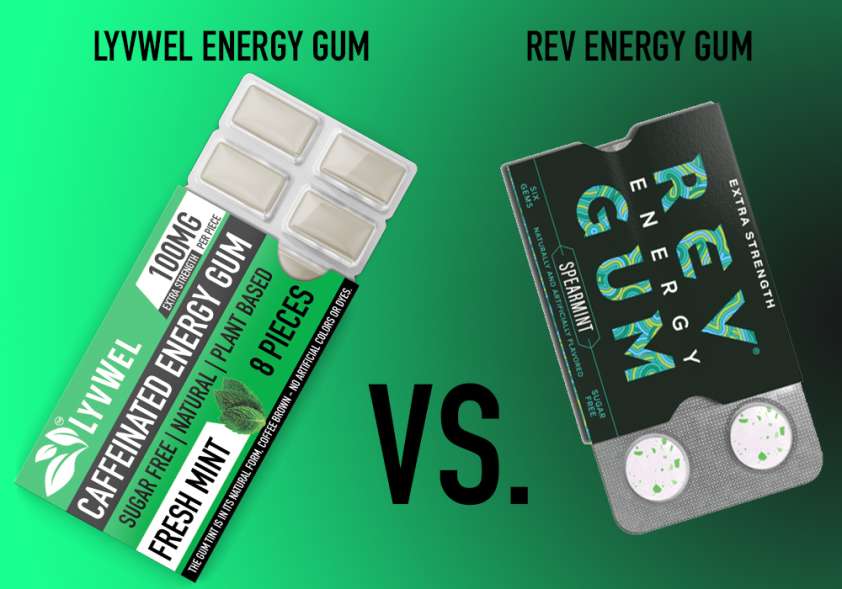 New Industry LyvWel Energy gum VS Rev Gum who is the better player