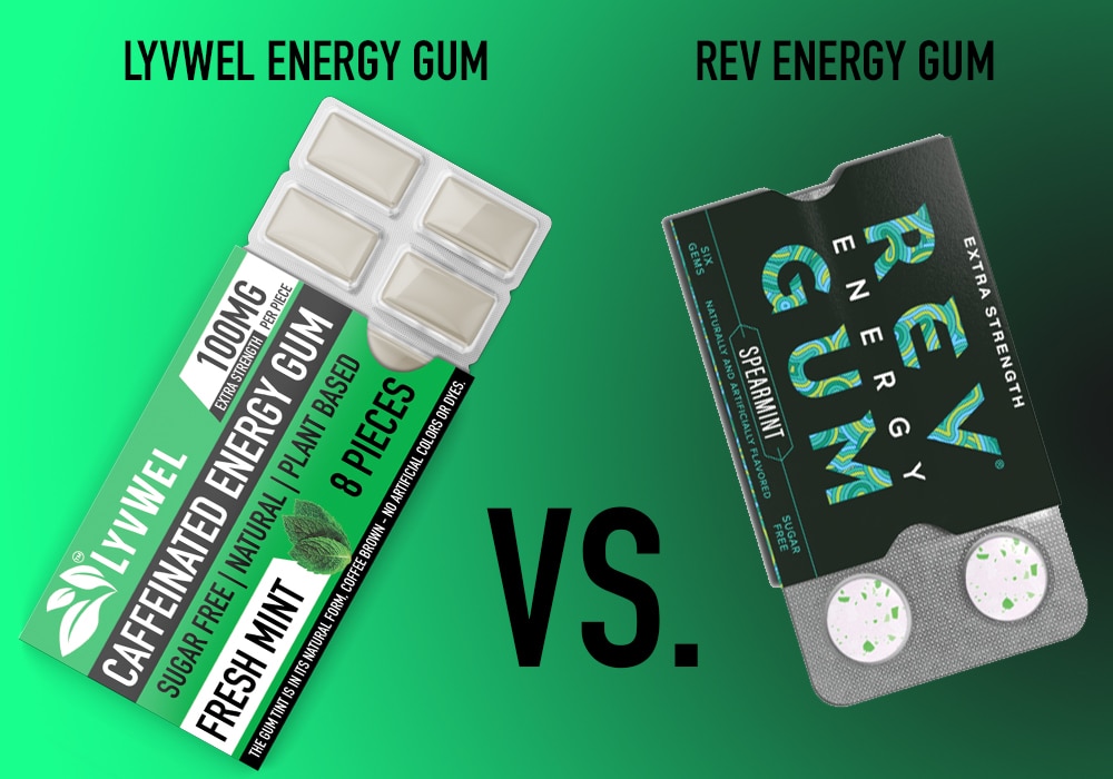 New Industry LyvWel Energy gum VS Rev Gum who is the better player?