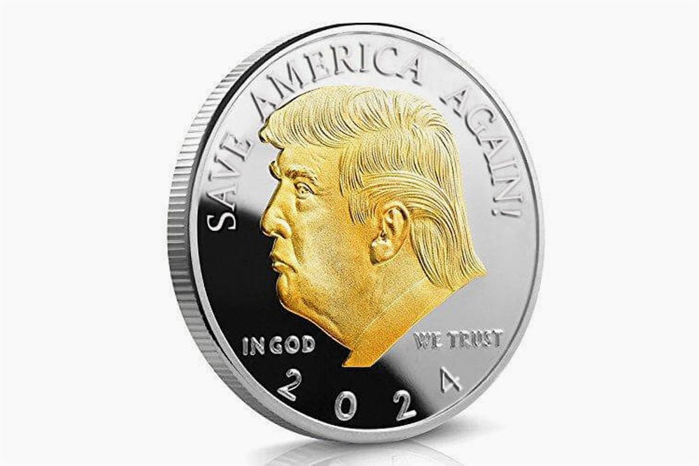 President Trump 2024 Coin (Gold & Silver Plated) Reviews Buy Save