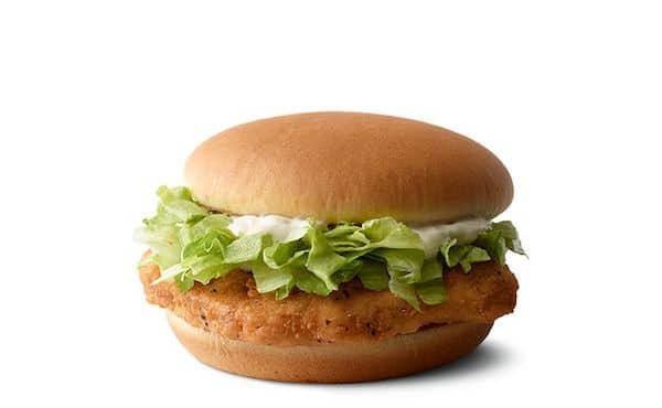 9. McChicken - McDonald's Best Sandwiches